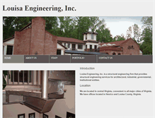 Tablet Screenshot of louisaengineering.com